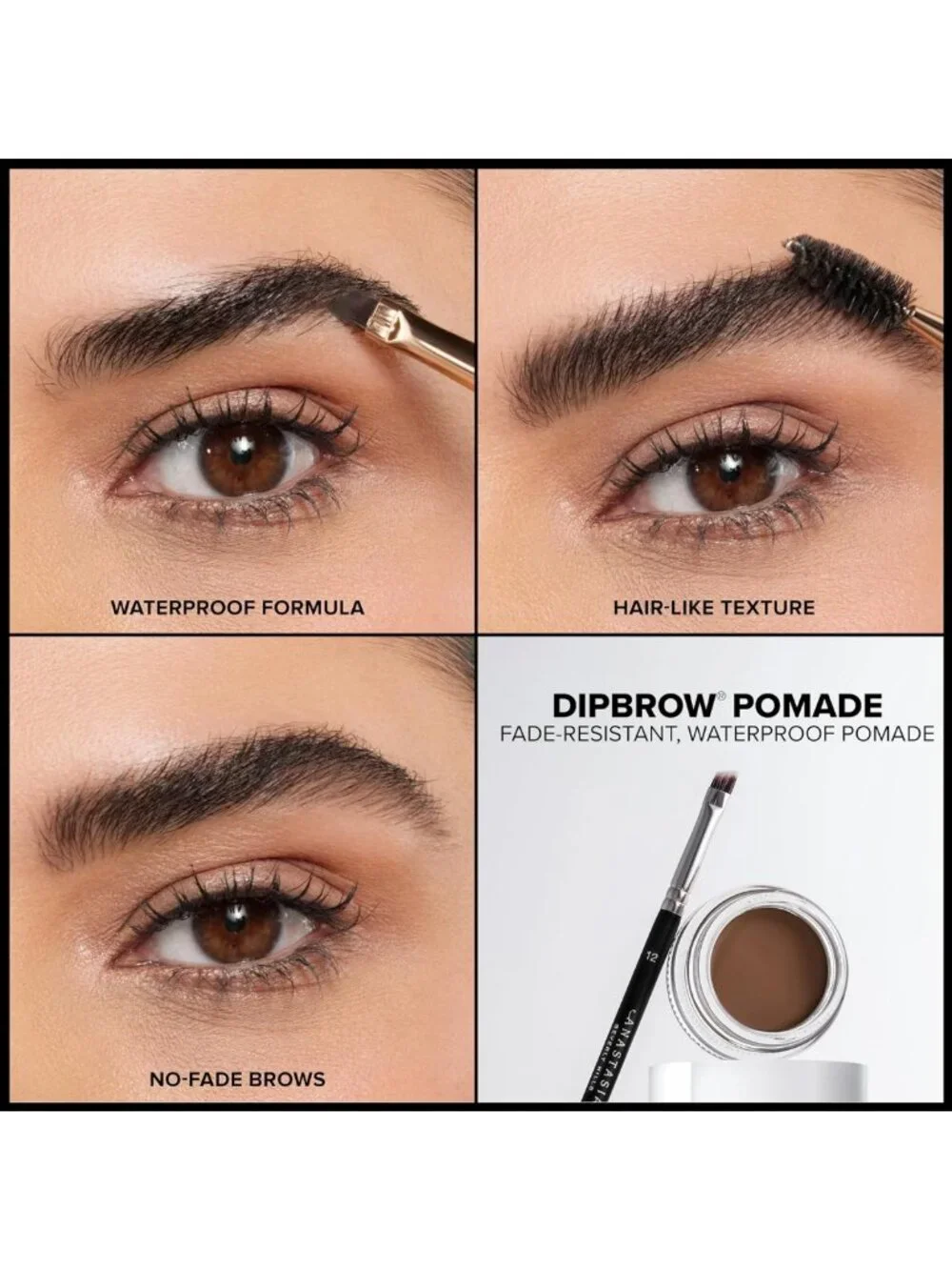 Full-Pigment Smudge-Proof Eyebrow Pomade - Long-Wearing Waterproof Formula